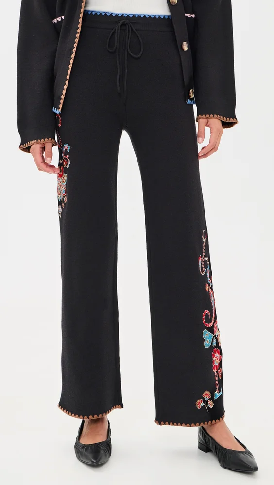 Paisley Wide Leg Pants