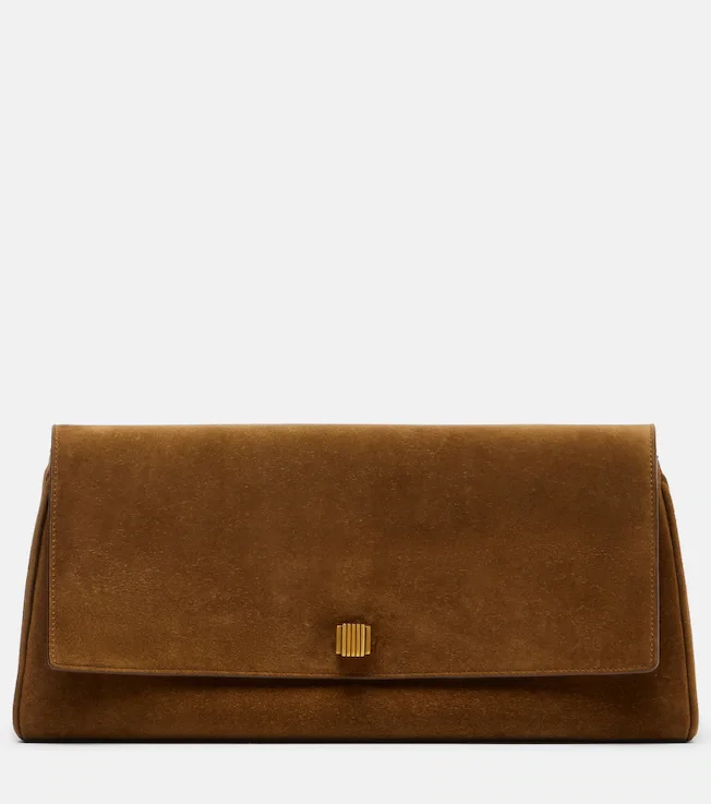 Audrey suede clutch