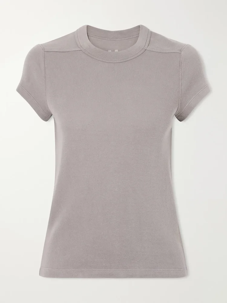 Level cropped cotton-jersey T-shirt
