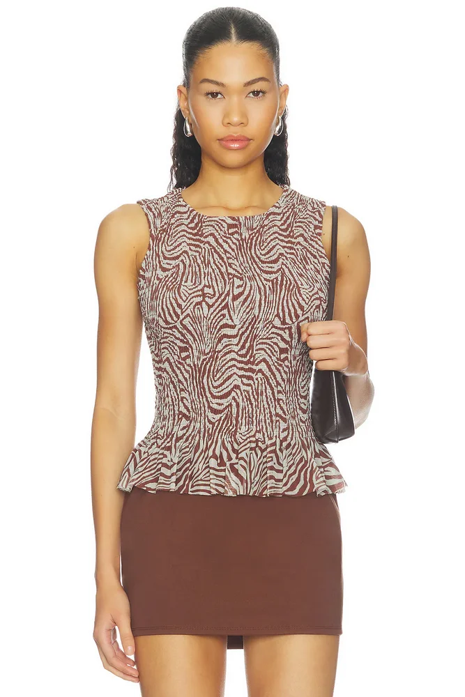 Zebra Mesh Top