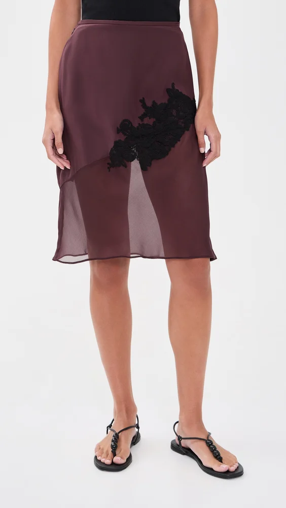 Noria Silk Midi Skirt