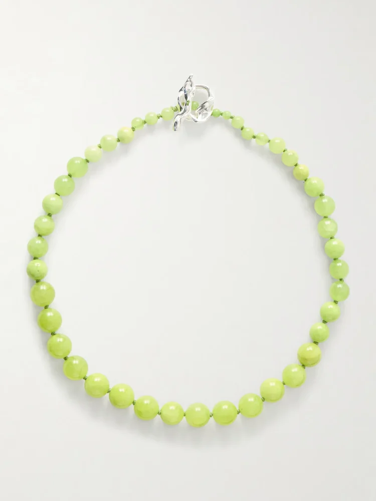 Beaded calcite necklace