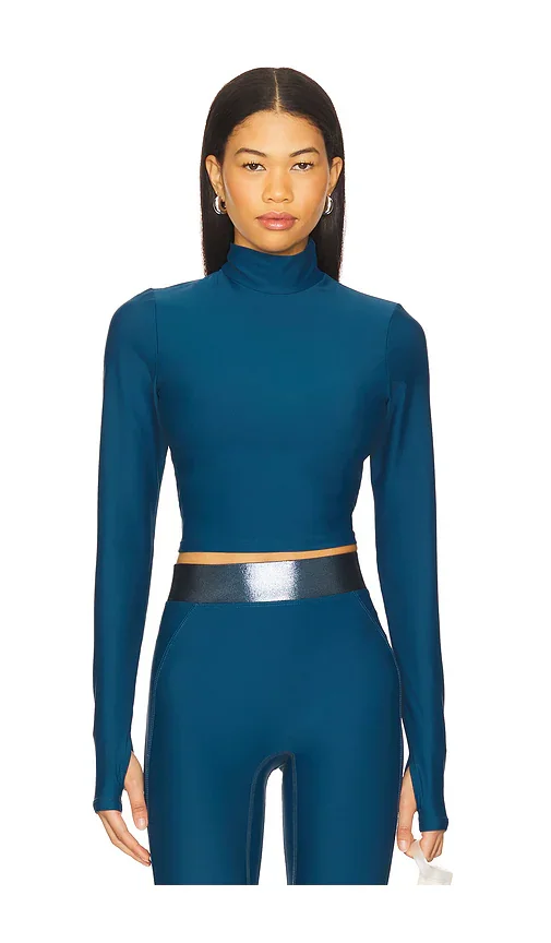 Long Sleeve Mock Neck Top Heroine Sport