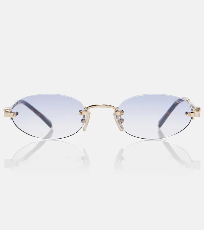 Logo oval sunglasses