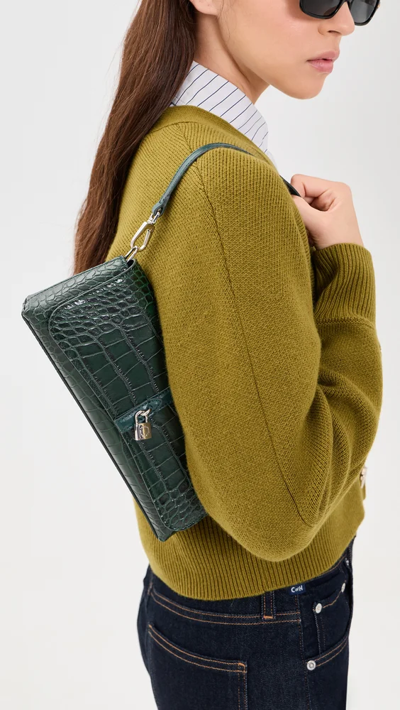 Faux Leather Ryder Pochette Shoulder Bag