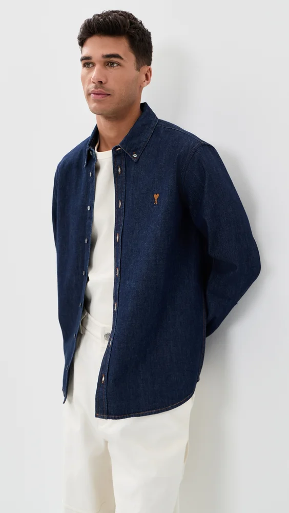 Raw Indigo Denim Shirt (Indigo)