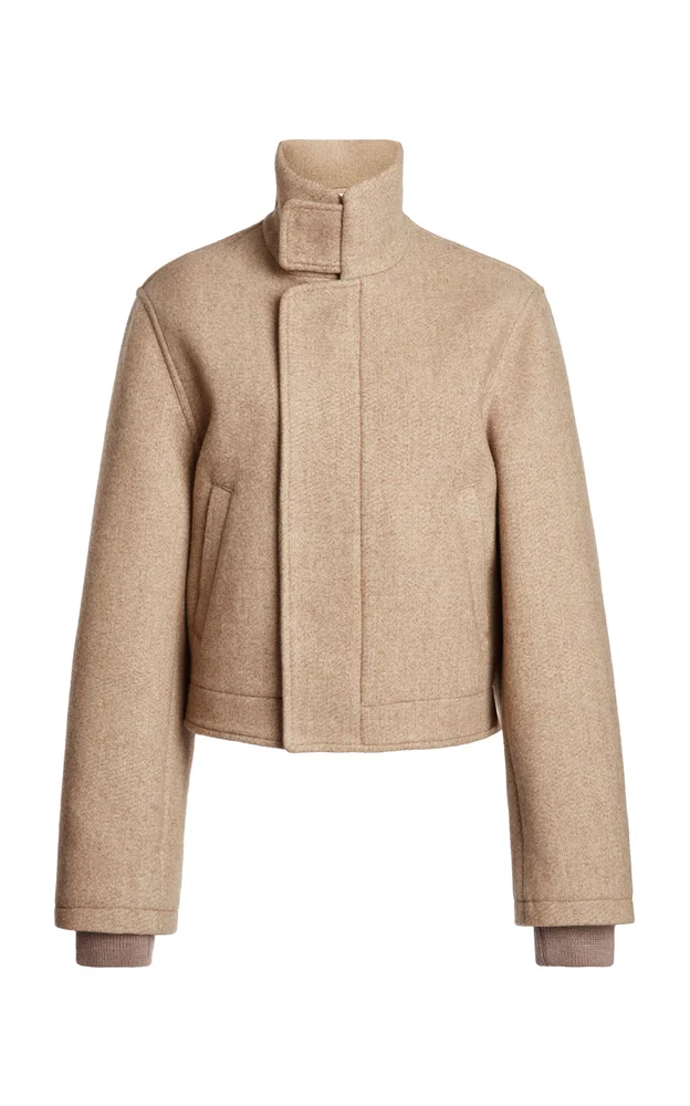 Wool-Blend Bomber Jacket