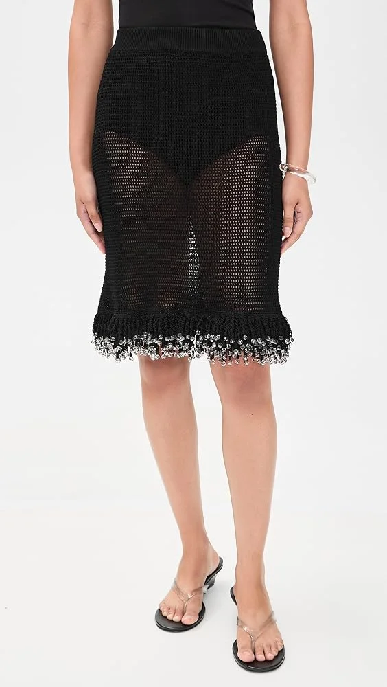 Fringe Knit Skirt