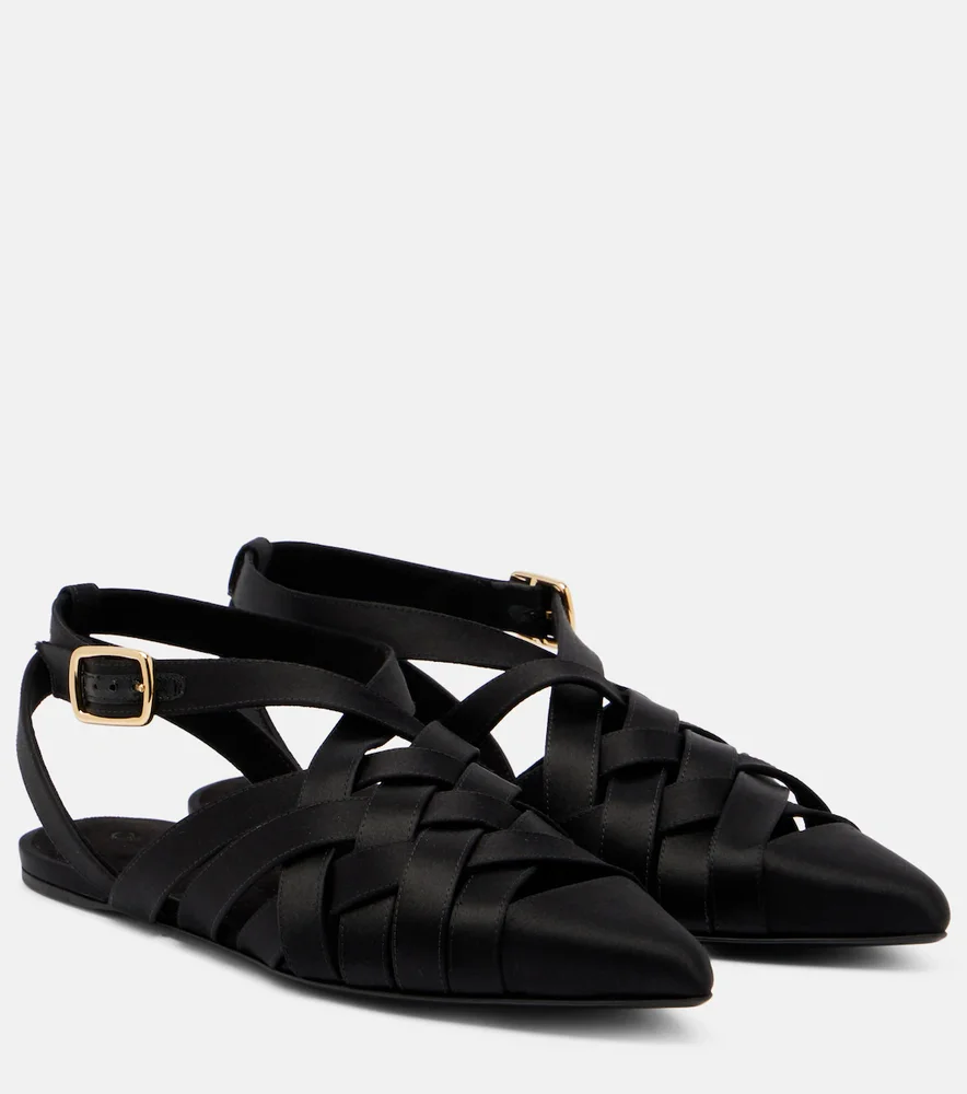 Silene satin sandals