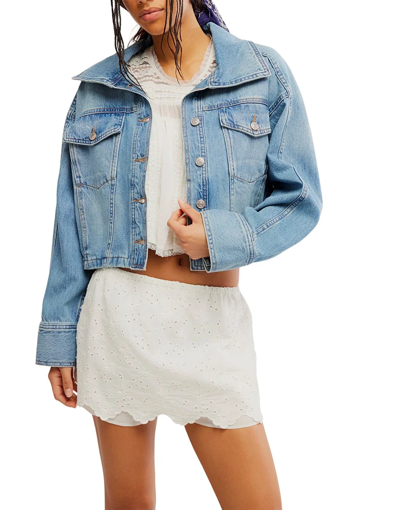 We The Free Side To Side Denim Jacket