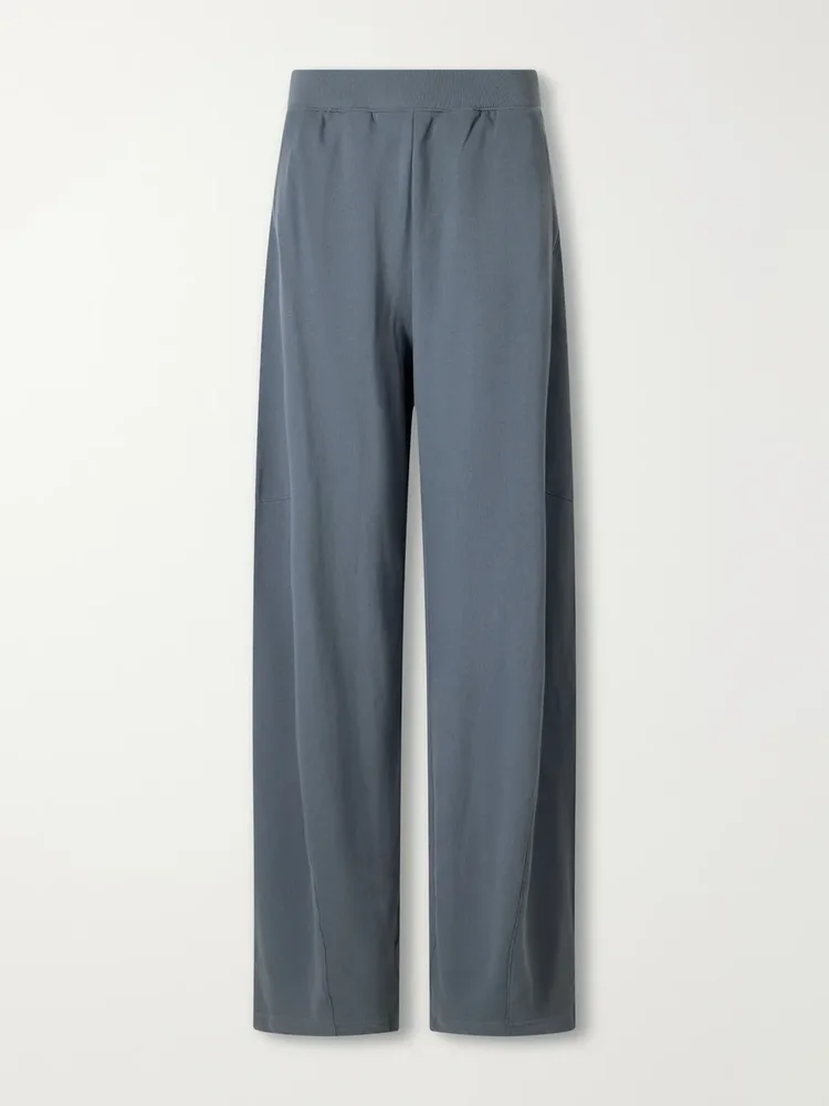 Winslow cotton jersey wide-leg track pants