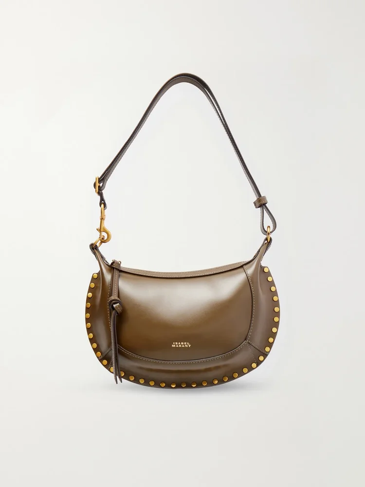Oskan Moon studded leather shoulder bag