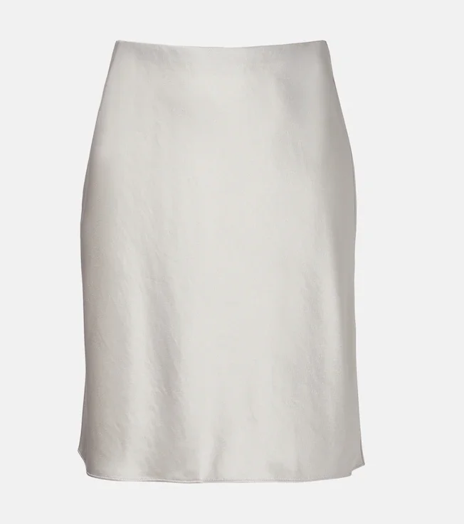 Barb satin miniskirt
