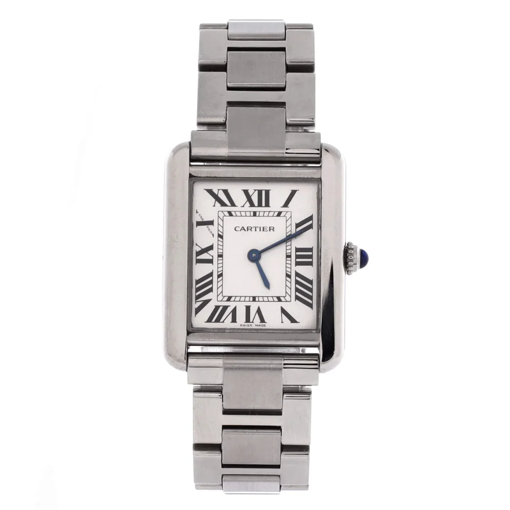 Pre-Owned Tank Solo Quartz Watch Stainless Steel 24