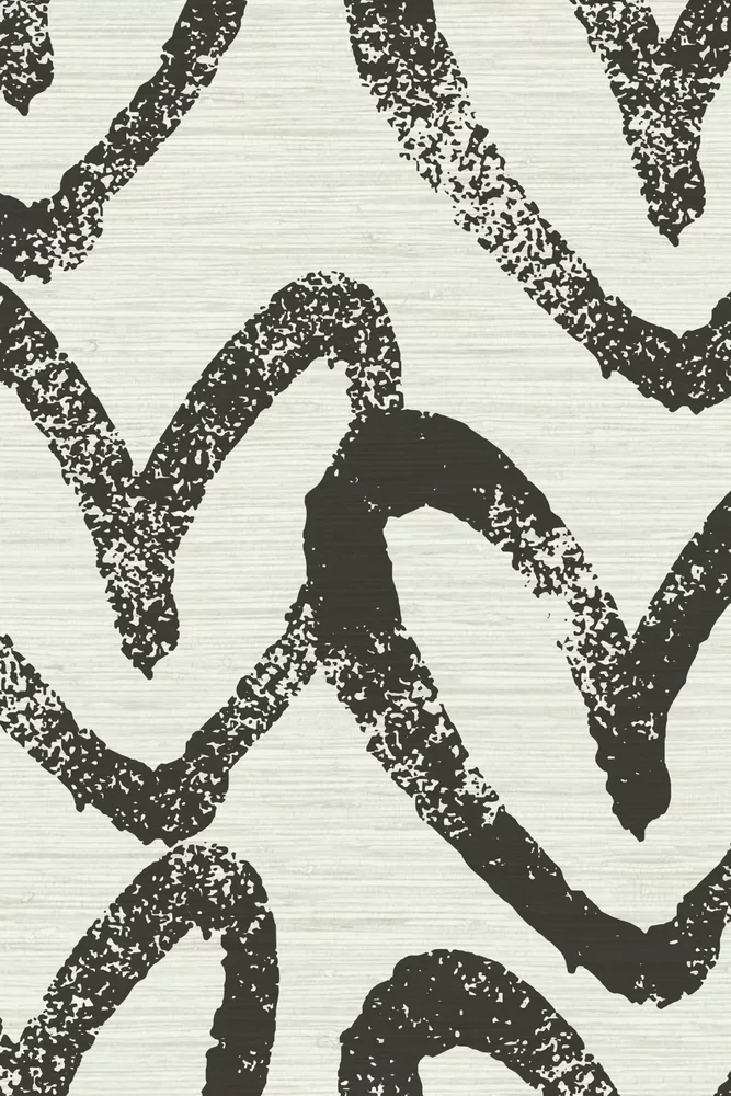 Hearts Grasscloth Wallpaper