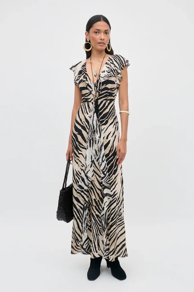 Sofiya Silk Midi Dress