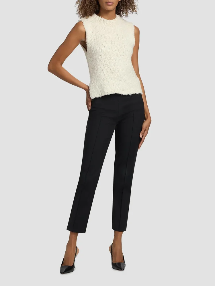 Gwen Brushed Mulberry Silk Knit Top