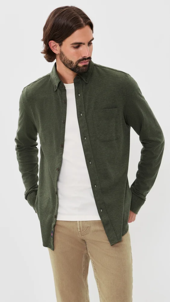 Coastline Knit Button Down Shirt