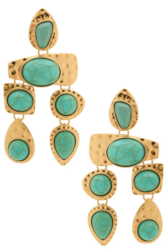 Multi Stone Earrings