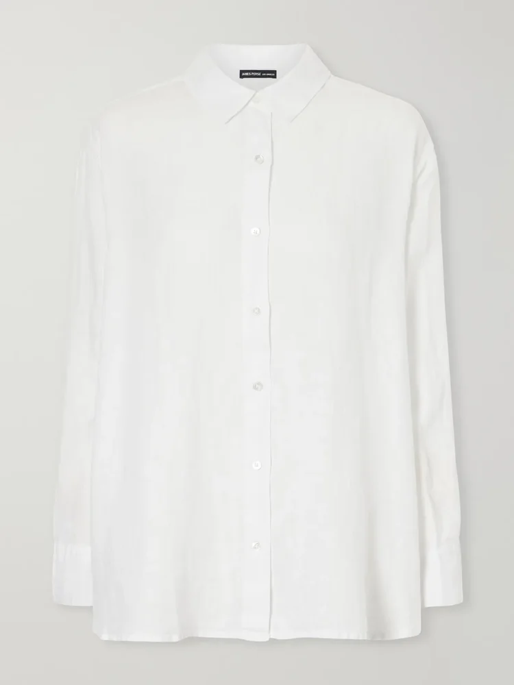 Linen-canvas shirt