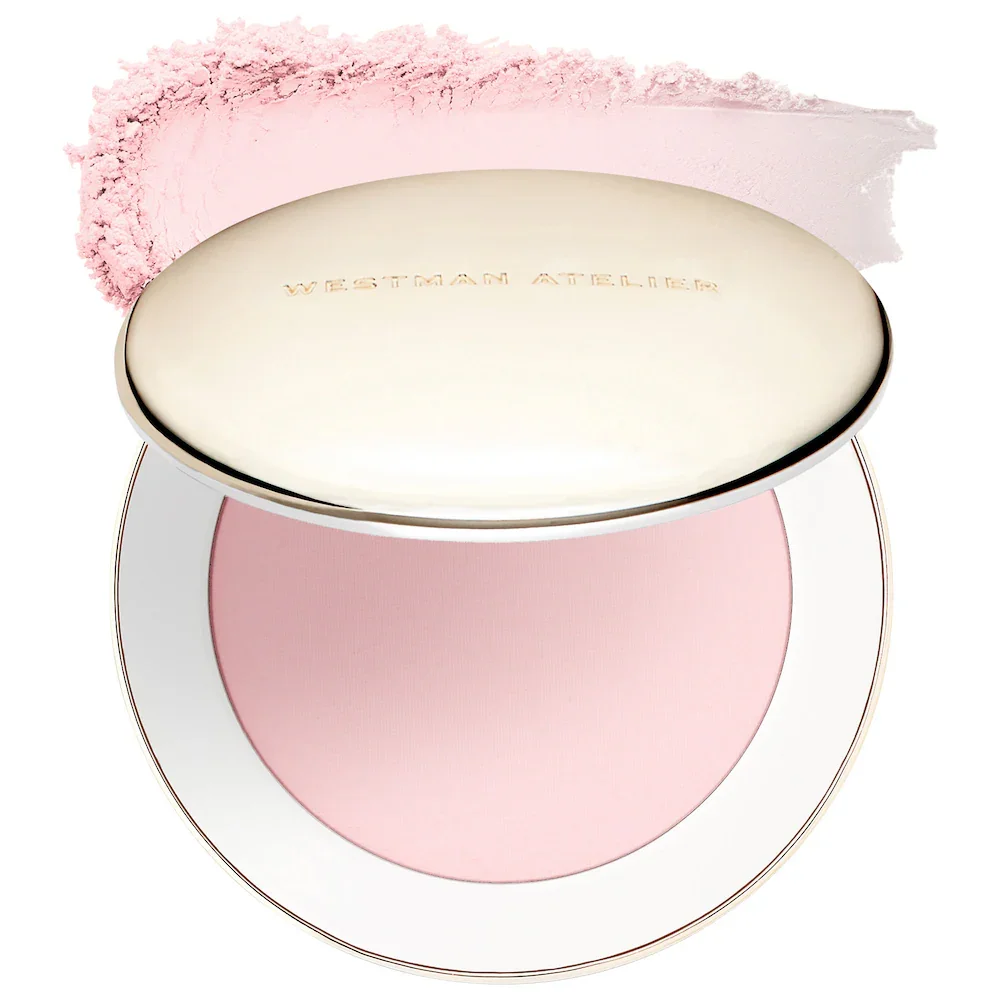 Vital Pressed Skincare Blurring Talc-Free Setting Powder in Pink Bubble