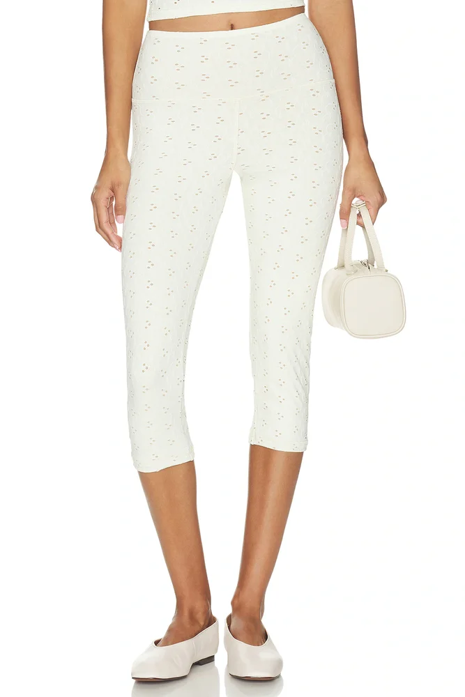 The Eyelet Capri Pant