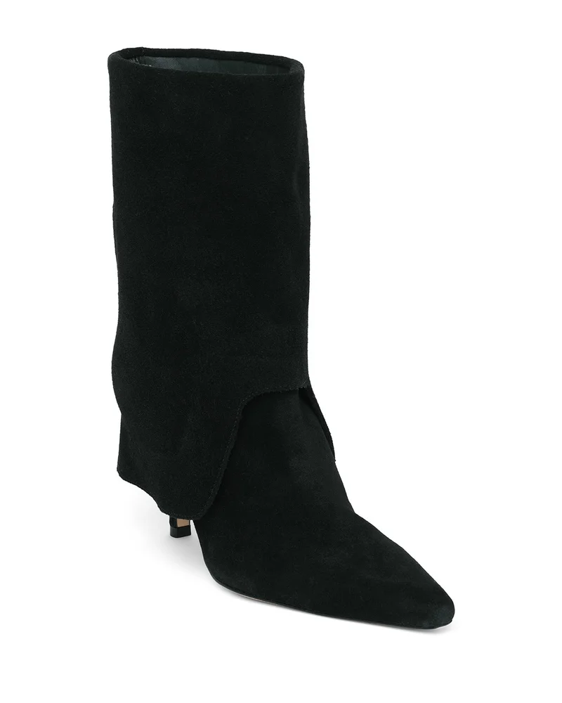 Anita Fold Over Suede Booties