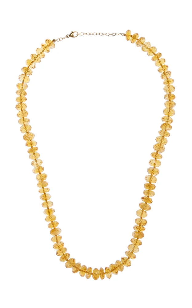 14K Yellow Gold Citrine Necklace