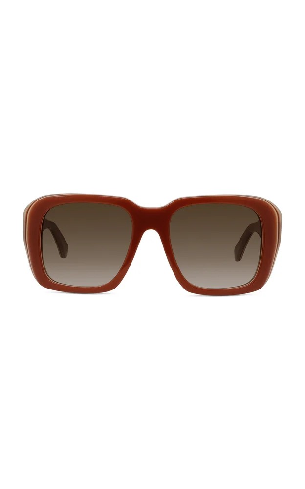 Signature Square-Frame Acetate Sunglasses