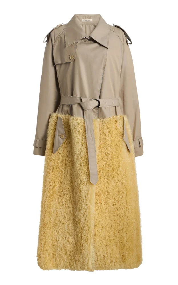 Anchor Fluffy Organza Trench Coat