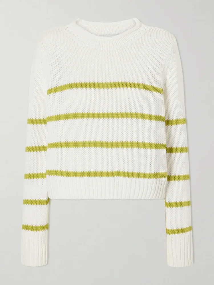 mini marina crochet knit cotton sweater