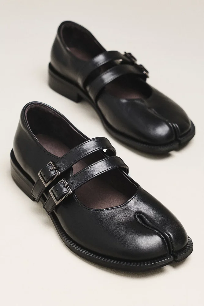 Split-Toe Mary Janes
