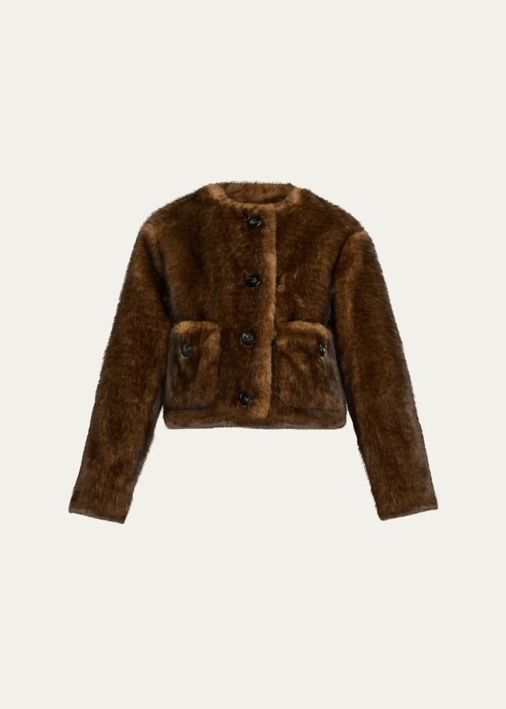 Teddy Cropped Jacket