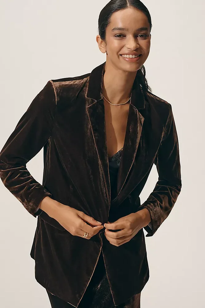 The Tessie Blazer by Maeve: Velvet Edition