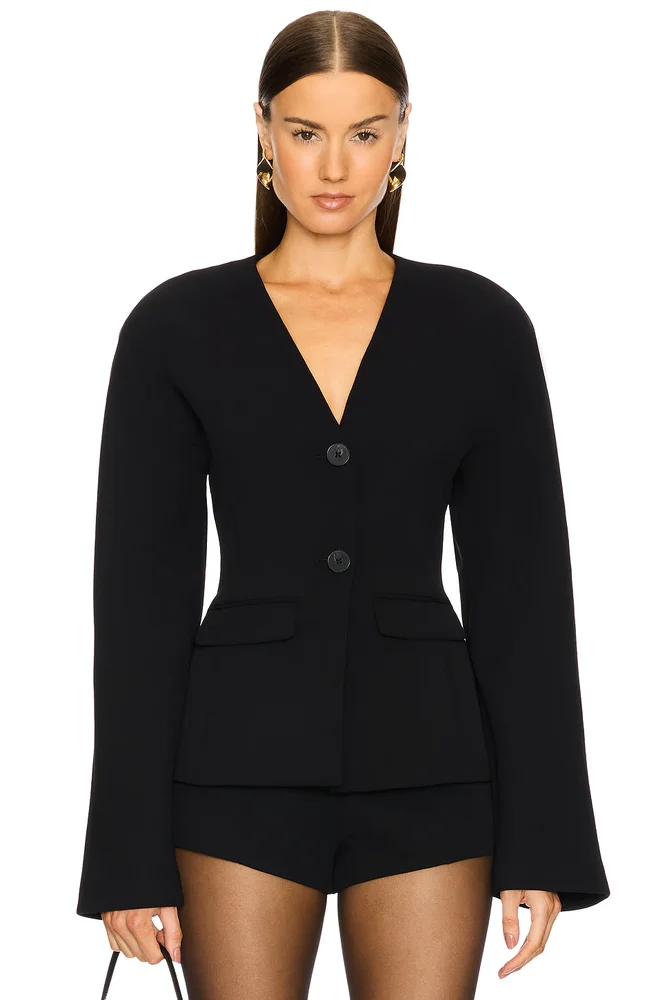 Callie Textured Linen Blazer