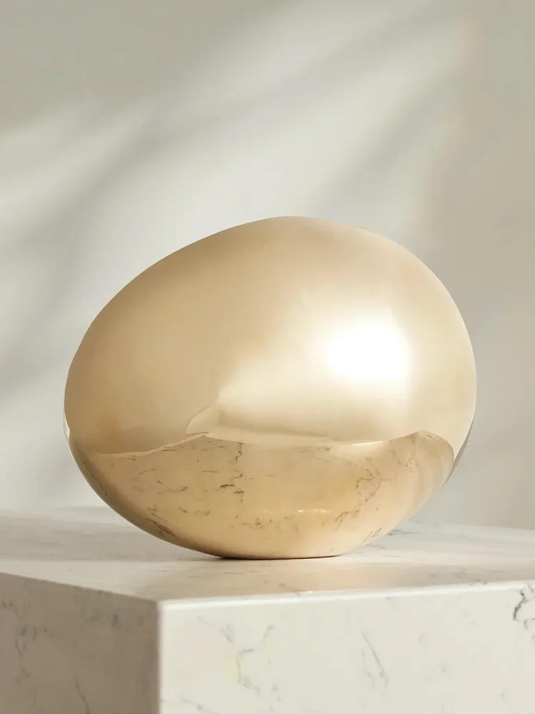Egg brass ornament