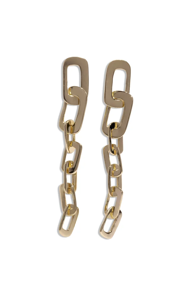 Night Ceremony 14K Yellow Gold Earrings