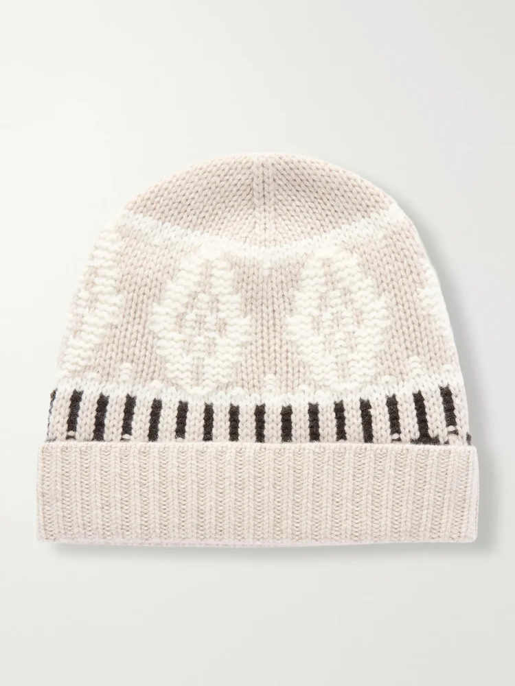 Lorenz Fair Isle cashmere beanie