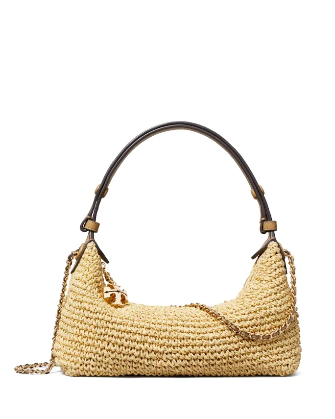 Fleming Crochet Straw Crossbody Bag