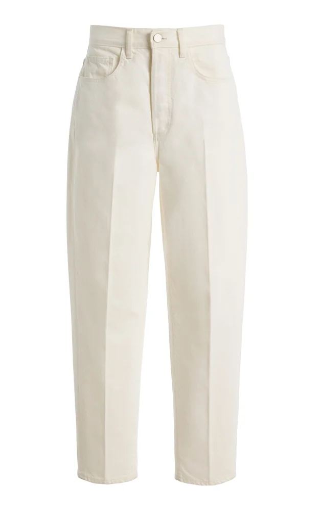 Dylan Mid-Rise Creased Jeans