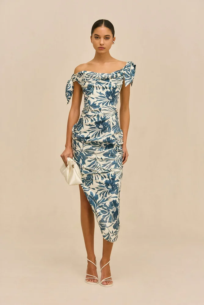 ITHACA DRESS - ETCHED FLORAL