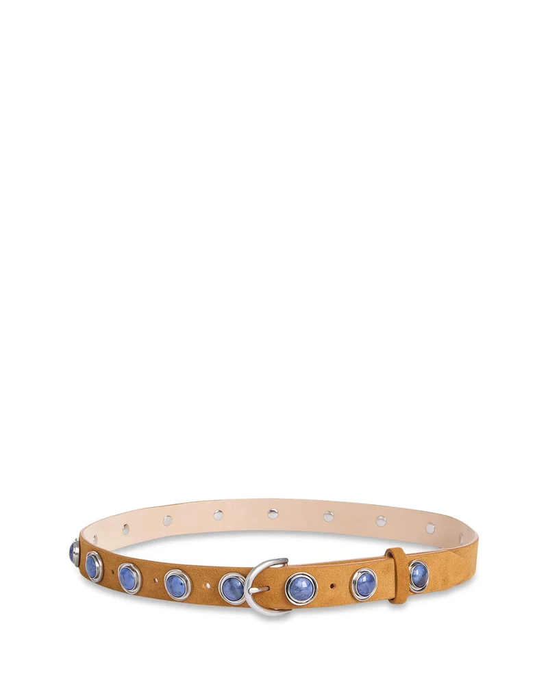 Celia Studded Suede Belt