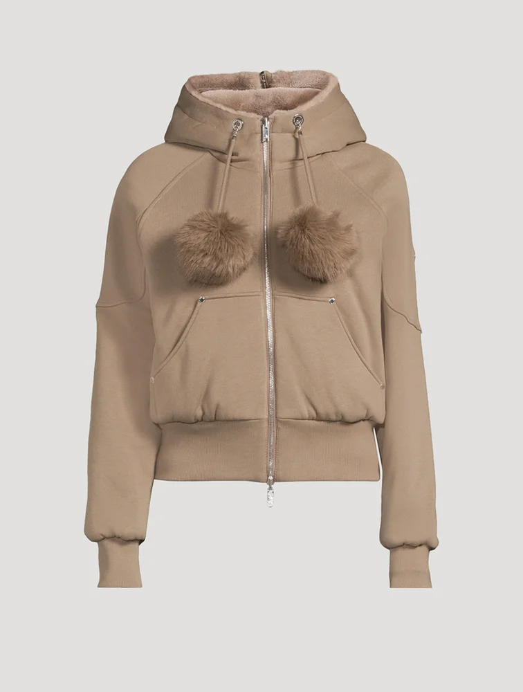 MOOSE KNUCKLES Oro Bunny Reversible Hoodie