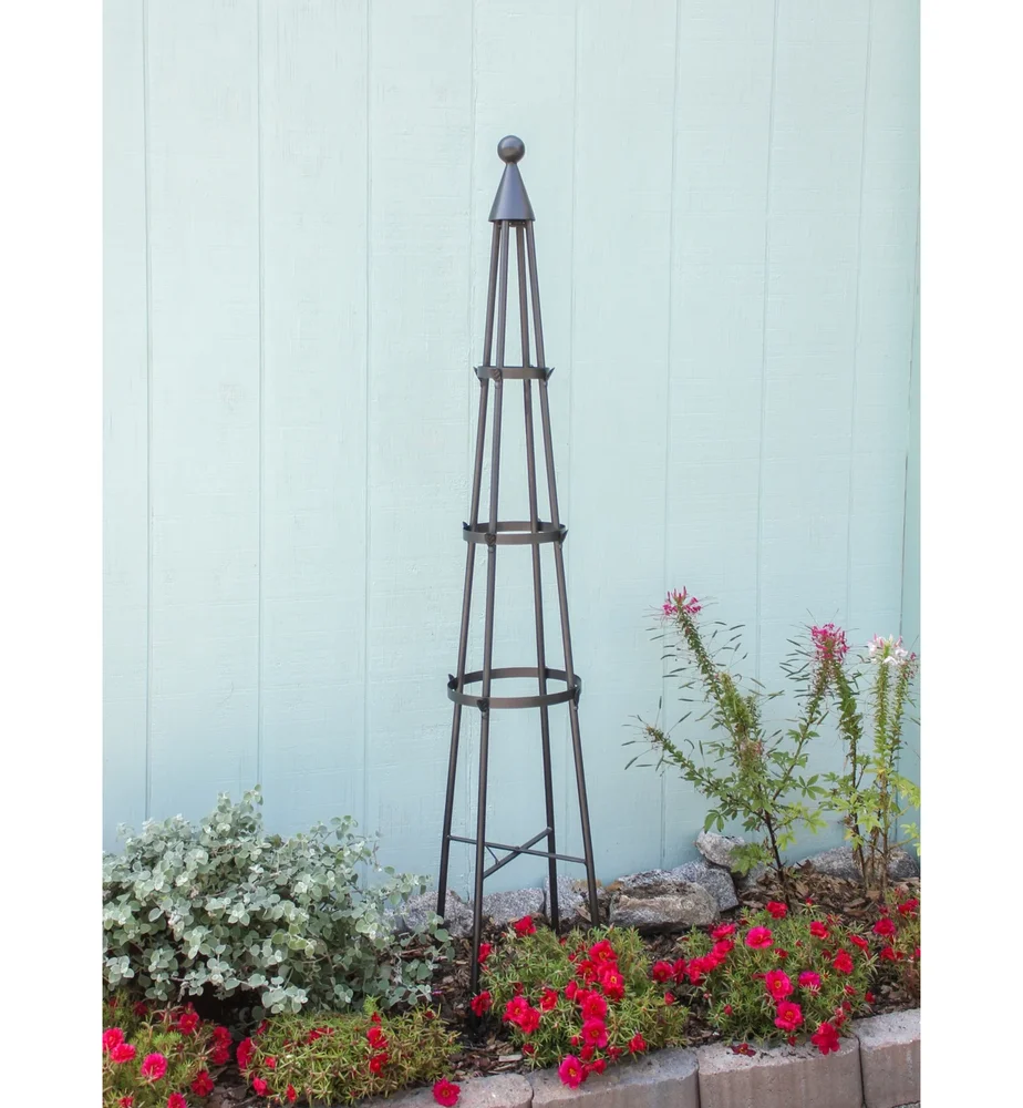 Mckayla Iron Obelisk Trellis