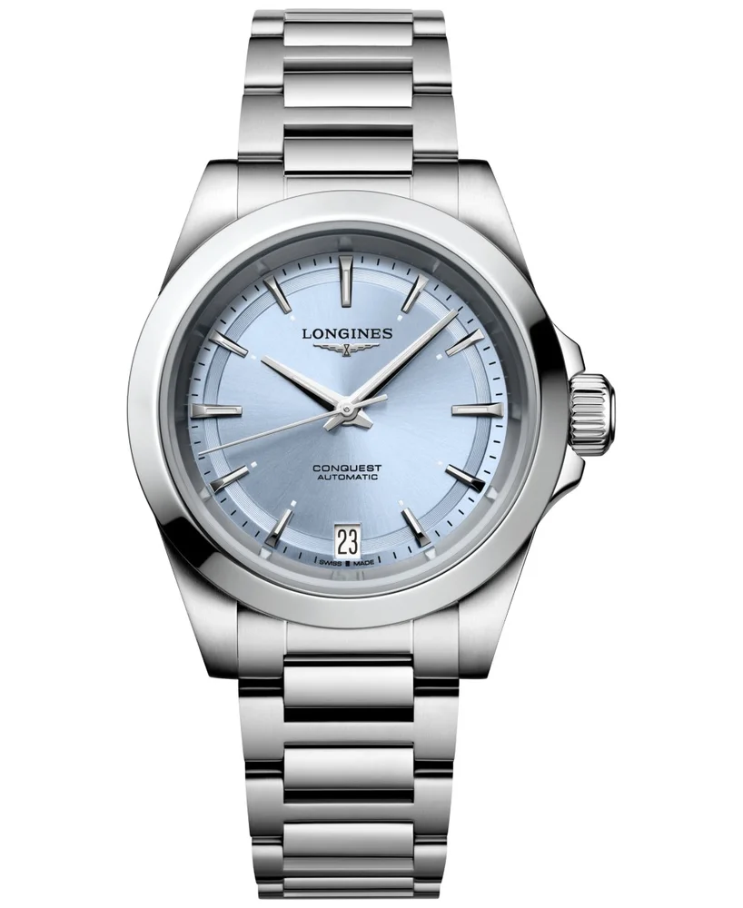 Automatic Conquest Stainless Steel Bracelet Watch