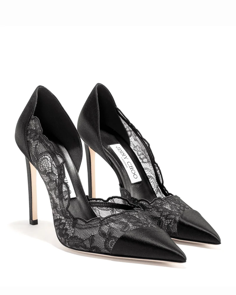 Brigitte 100 Lace & Satin Pumps