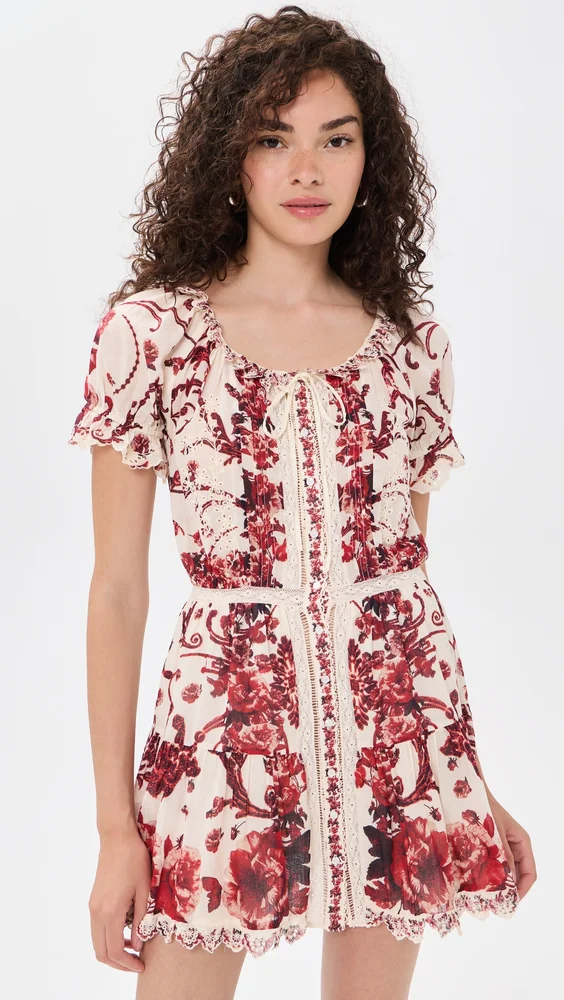 Mclaine Button Down Tiered Mini Dress