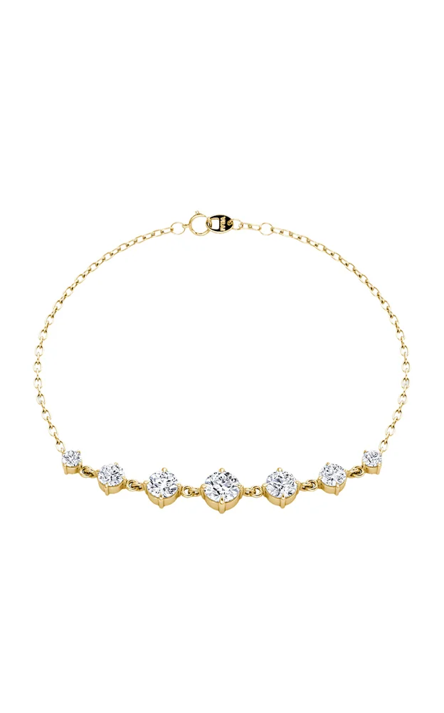 14K Yellow Gold Lab-Grown Diamond Tennis Bracelet