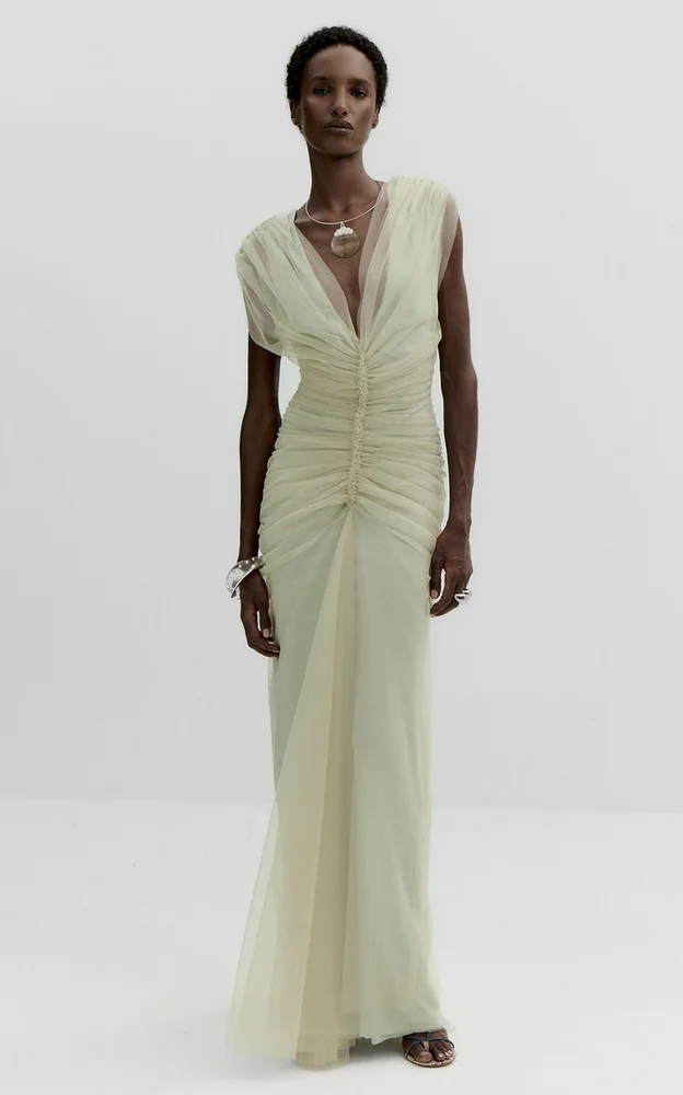 Maevira Tulle Maxi Dress