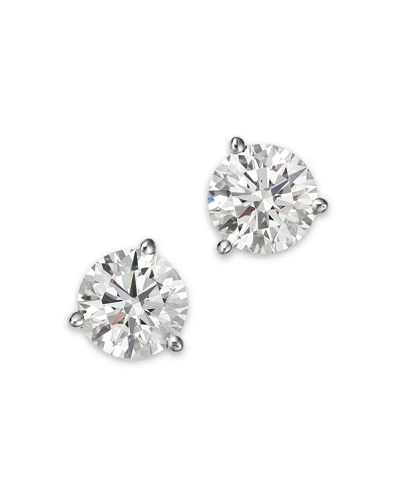 Certified Lab Grown Diamond Martini Set Stud Earrings, 3.0 tcw